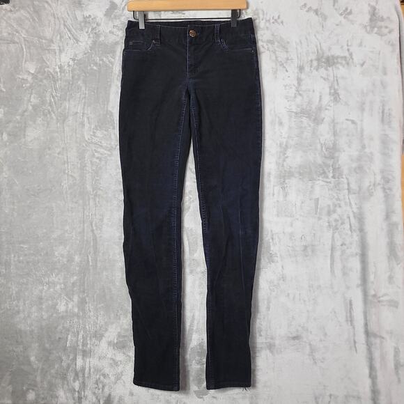 J. Crew Pants - J Crew Favorite Fit Black Corduroy Pants Low Rise Skinny Fit Retro 90s Size 0T
